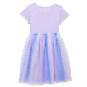 Wonder Nation Purple Short Sleeve Tutu Dress Size XL 14 16 NEW